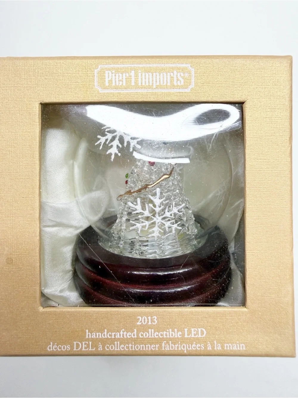 Pier 1 Handcrafted LED Christmas Tree Globe